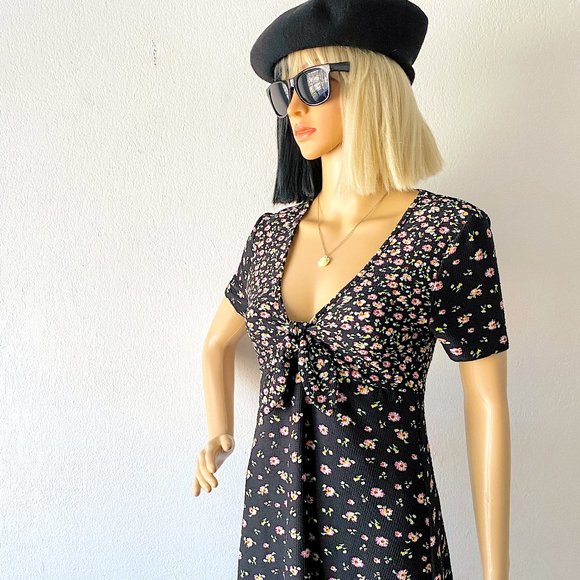 Petite Dress | Grunge Dress | Micro-Mini Dress | Empire Waist Dress | High-Waist - Picture 3 of 10